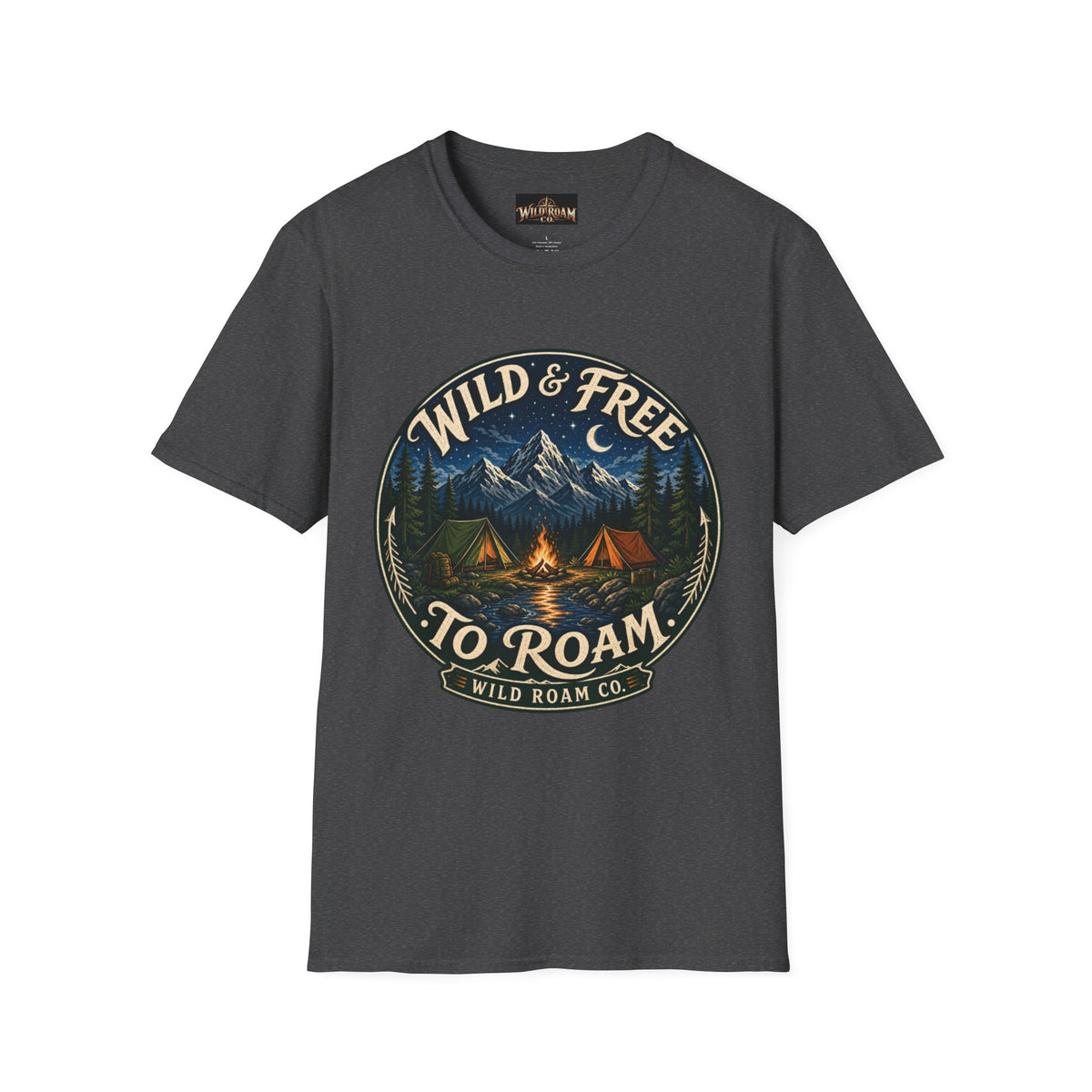Wild & Free To Roam Camping T-Shirt