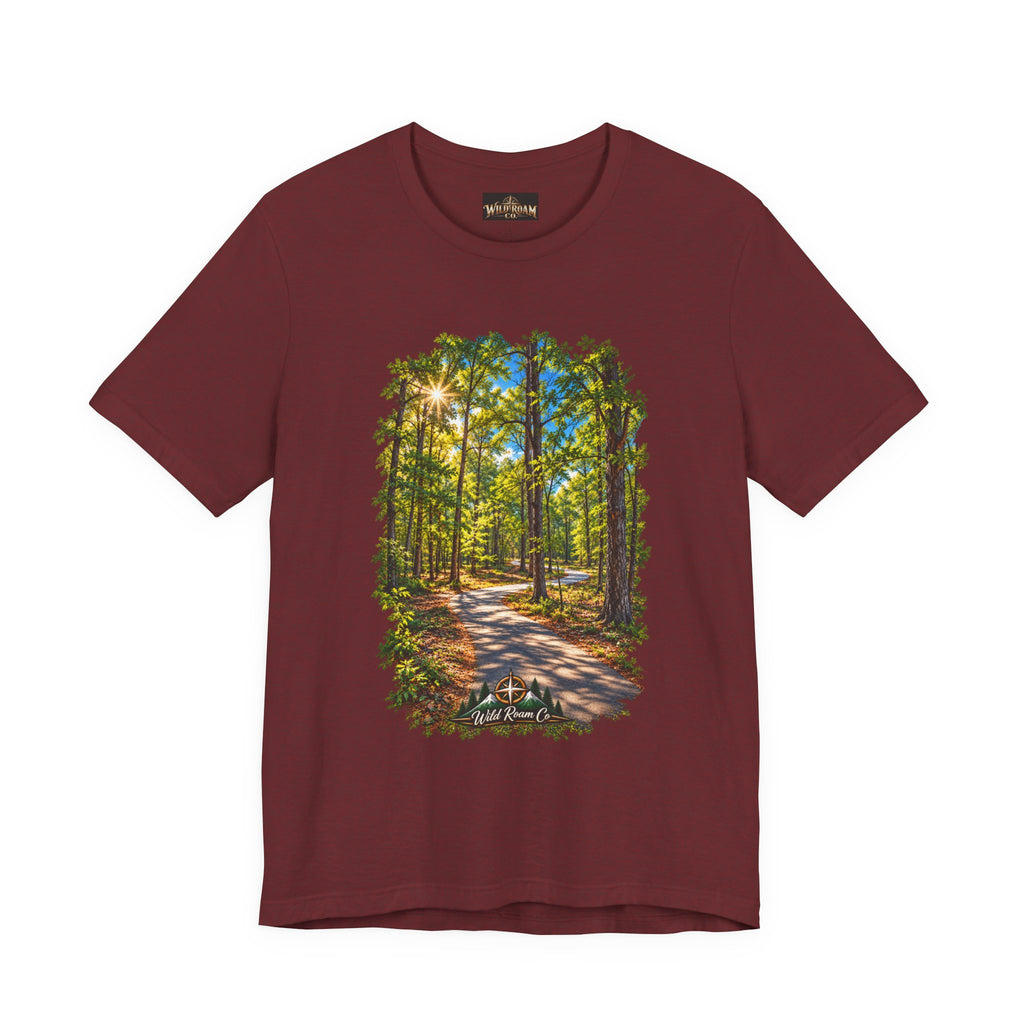 Wild Roam Co Unisex Tee-Psalms 119:105 Nature Path
