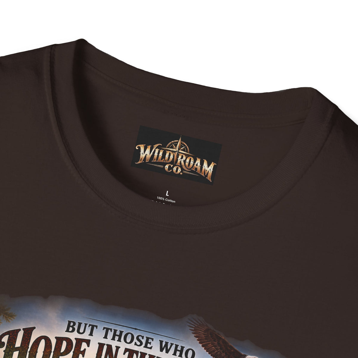 Men's Christian Hiking T-Shirt — "Those Who Hope in the Lord Will Renew Their Strength" Inspirational Faith Tee