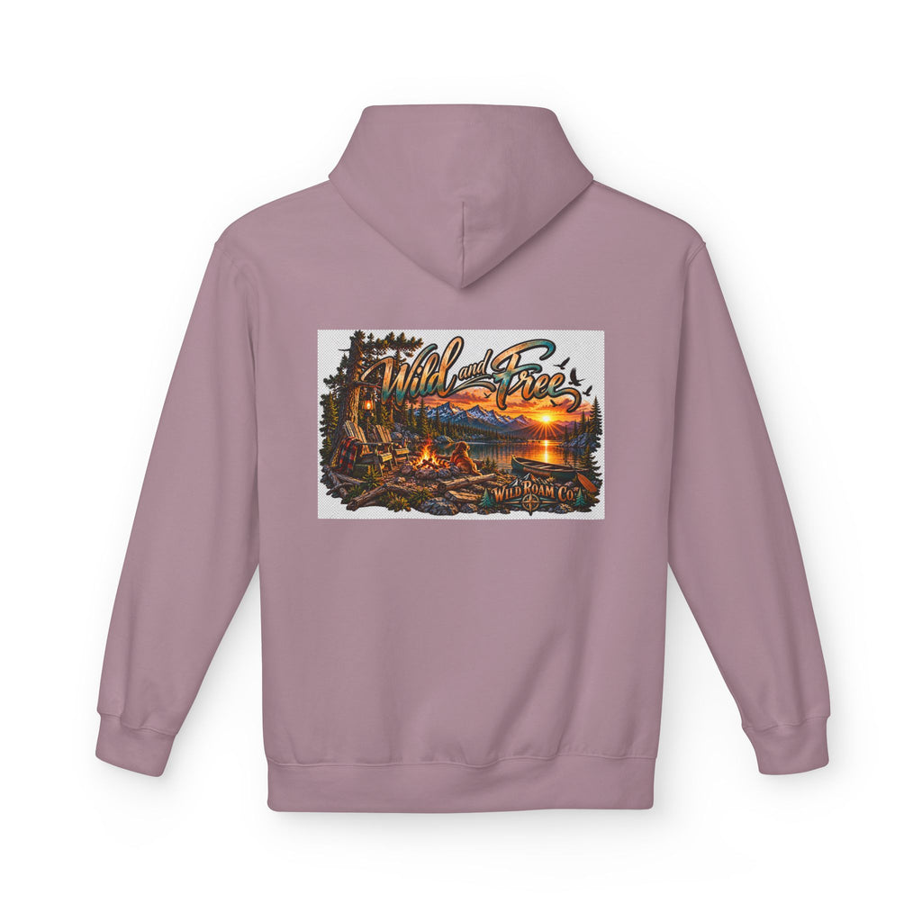 Wild & Free Camping Hoodie — 'Wild & Free to Roam' Outdoor Adventure Pullover