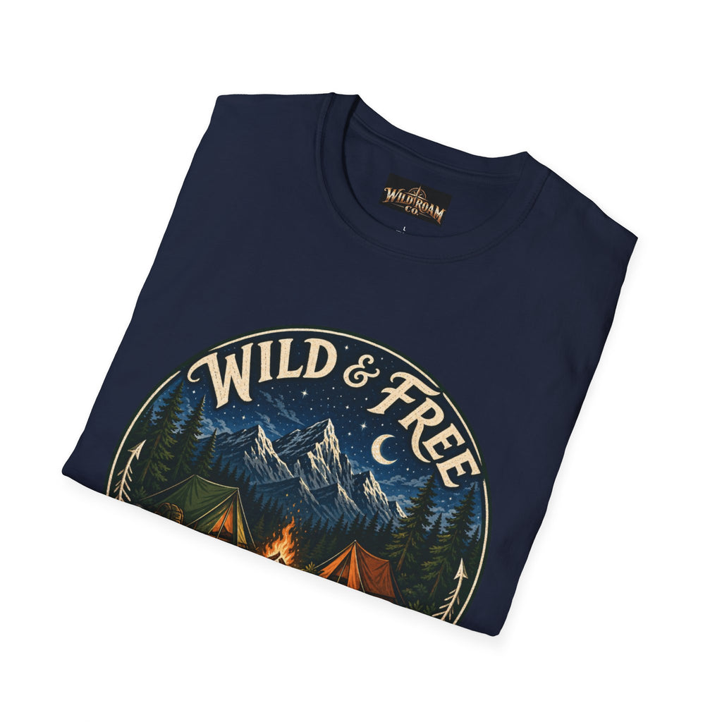 Wild & Free To Roam Camping T-Shirt