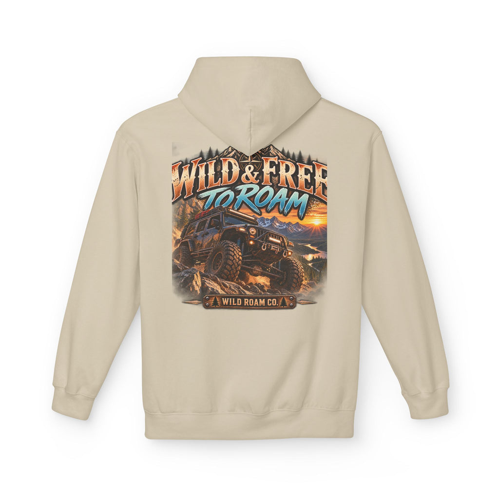 Roam Wild Off‑Road Hoodie – "Wild & Free to Roam" 4x4 Adventure Pullover