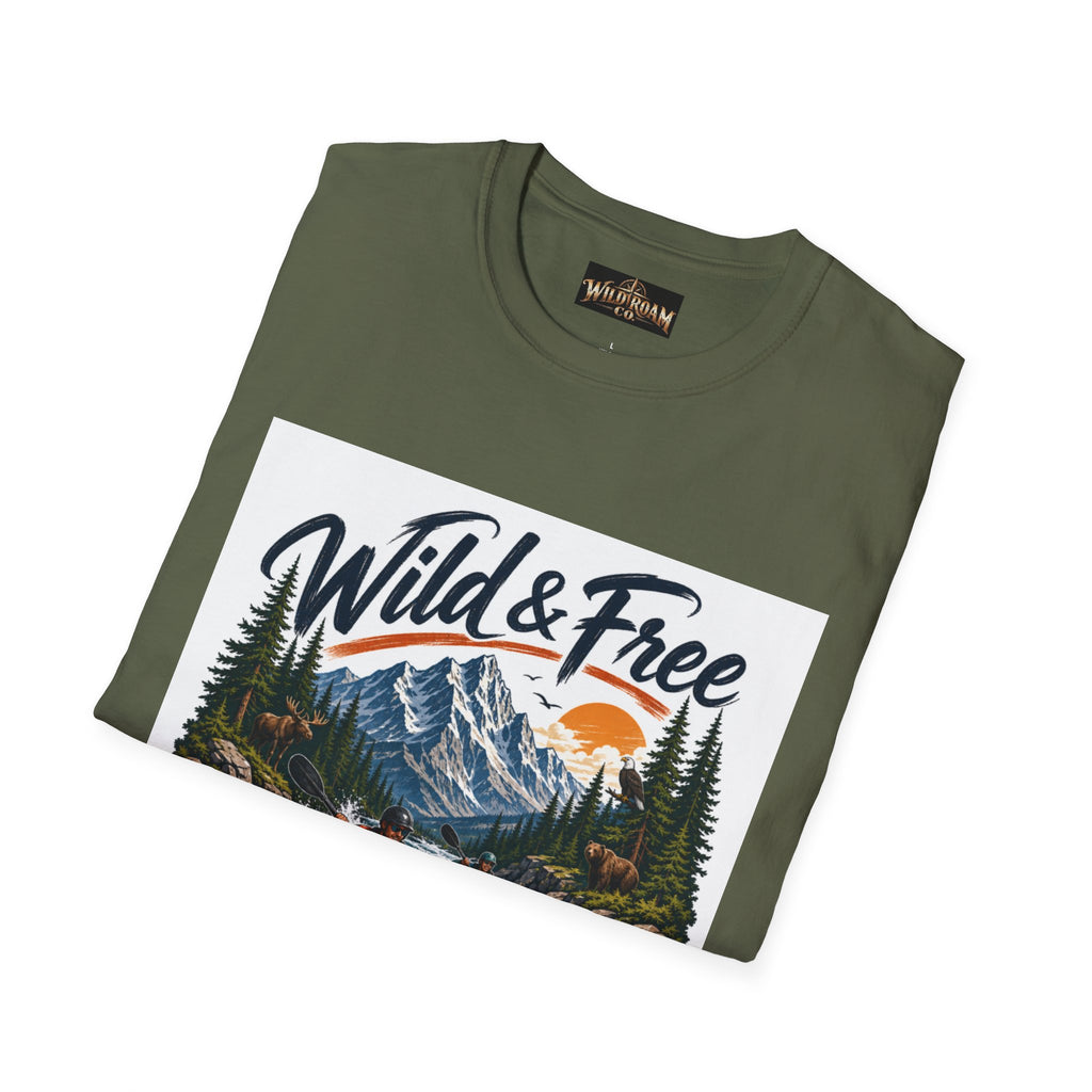 Wild Roam Co. T-Shirt —  Kayak Adventure Graphic Tee