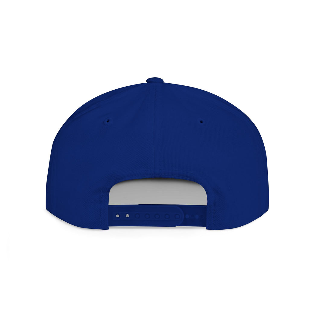 Snapback Hat — Mountain Sunrise 'Wander & Roam' Embroidered Flat Bill
