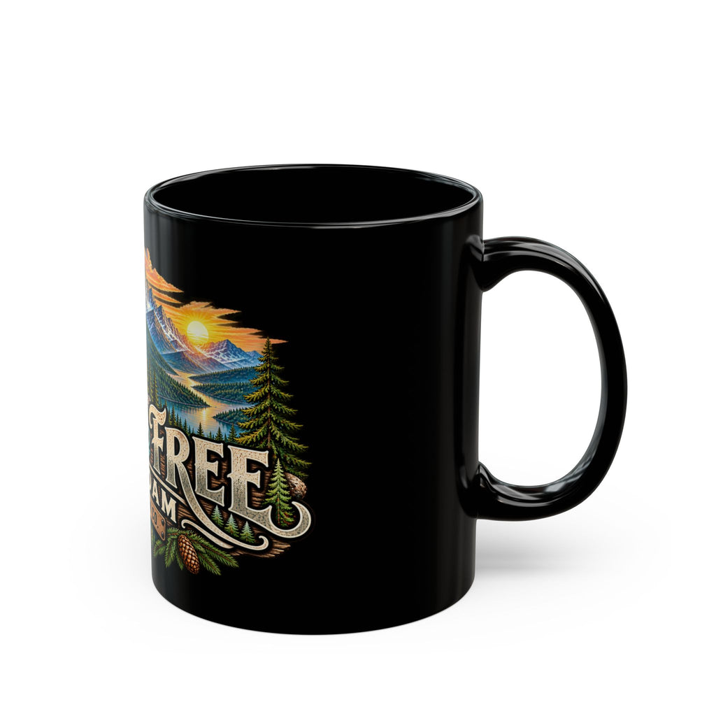 Wild & Free to Roam Coffee Mug — Hiking Mountains Adventure Mug