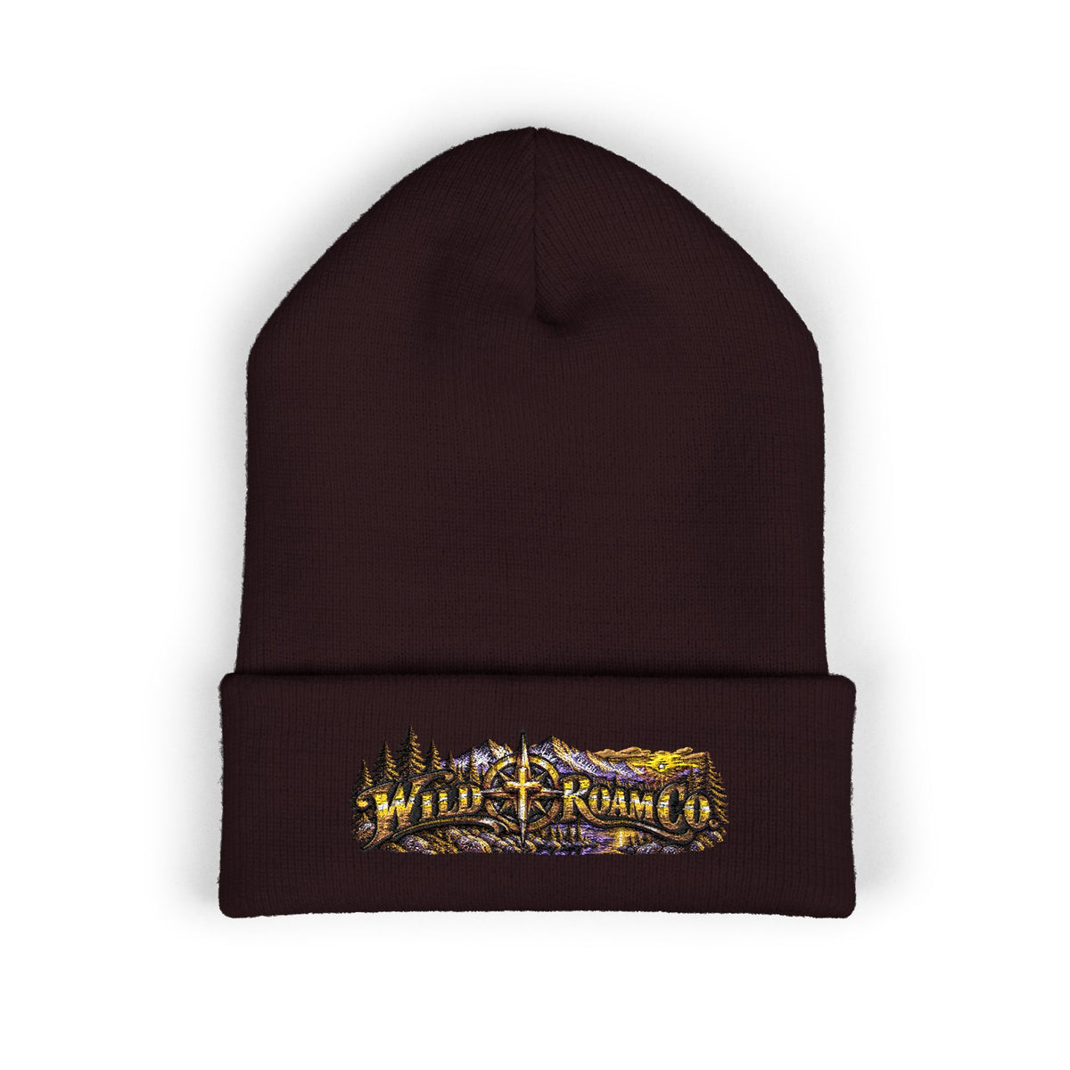 Wild & Free Embroidered Cuffed Beanie