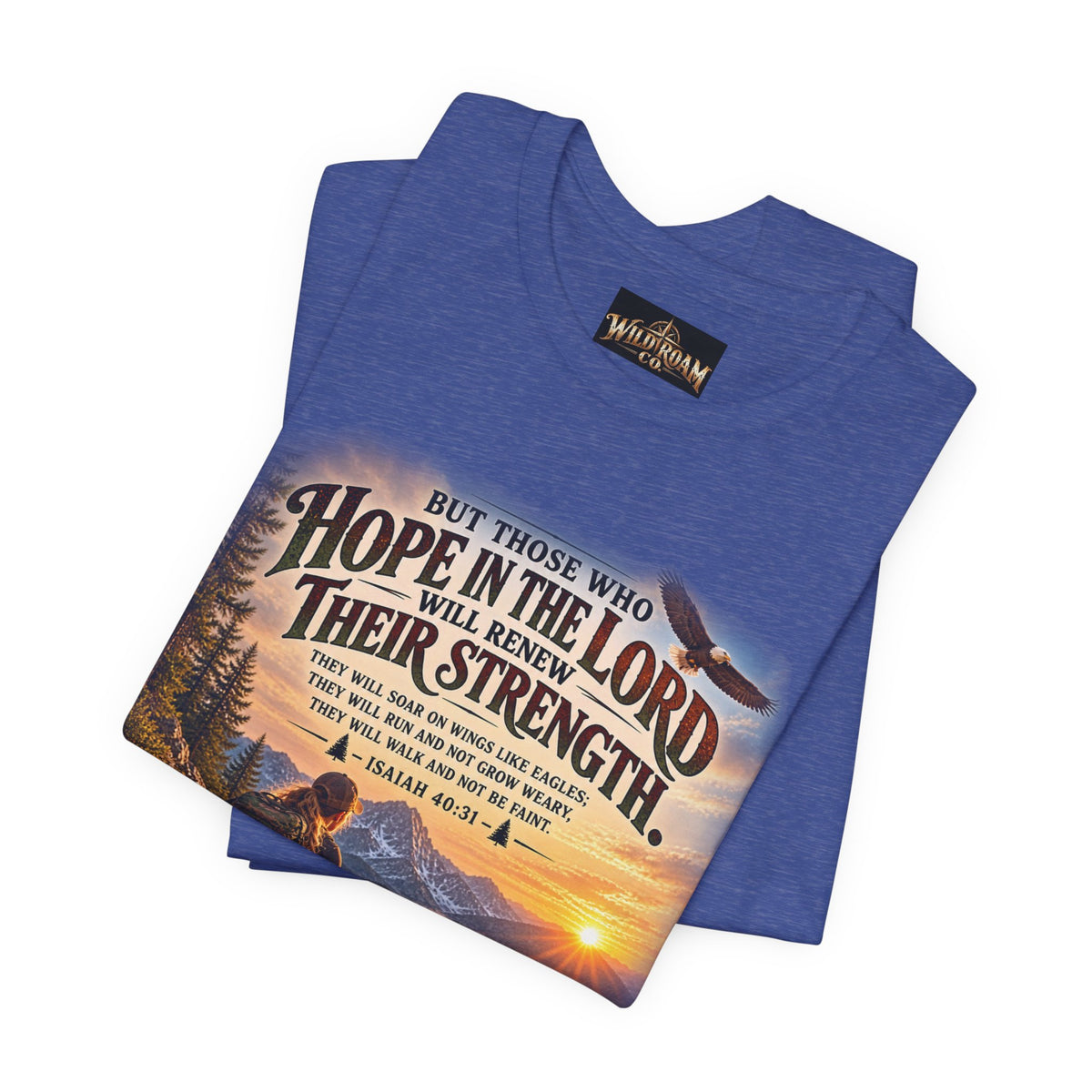 Women's Hope in the Lord T-Shirt — Isaiah 40:31 Christian Faith Tee