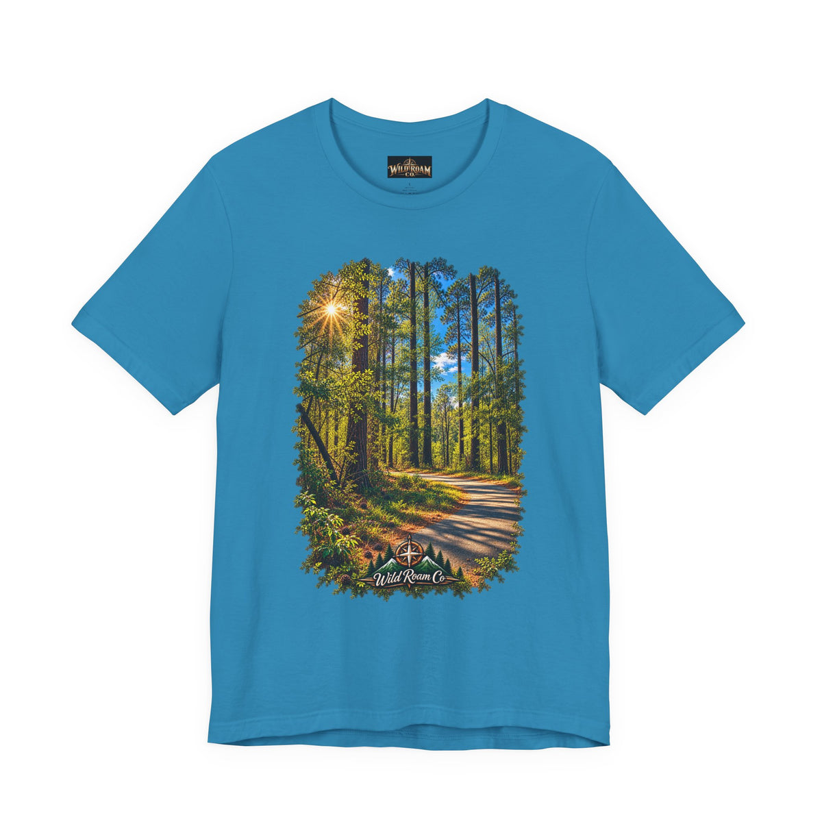 Wild Roam Co Unisex Tee--Matt 7:14 Forest Path
