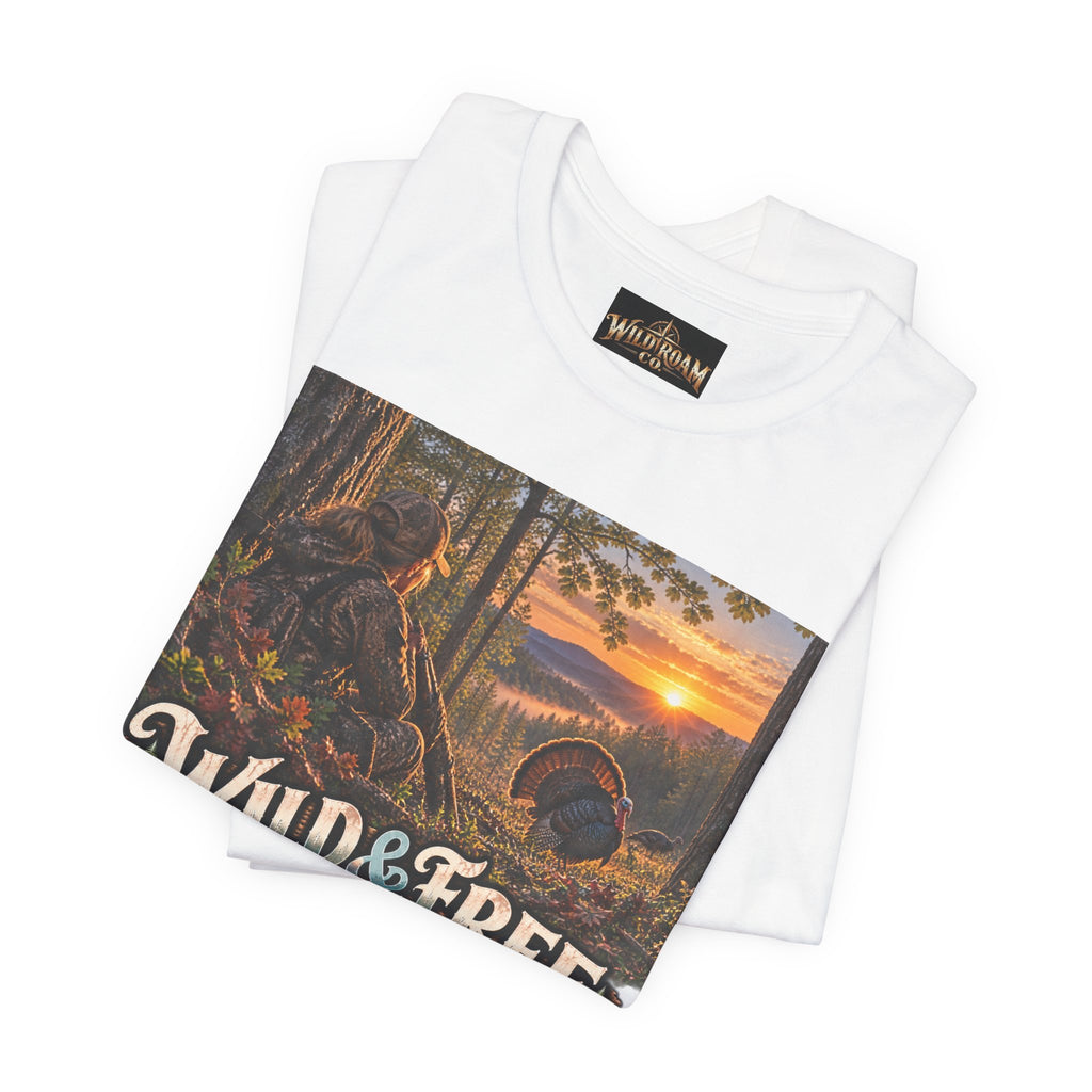 Women's Wild & Free To Roam T-Shirt — Outdoor Adventure Nature Graphic Tee