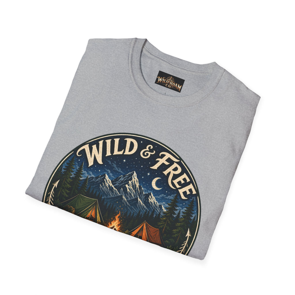 Wild & Free To Roam Camping T-Shirt