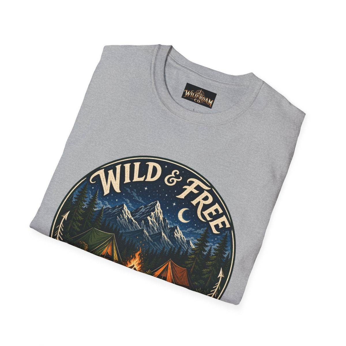Wild & Free To Roam Camping T-Shirt