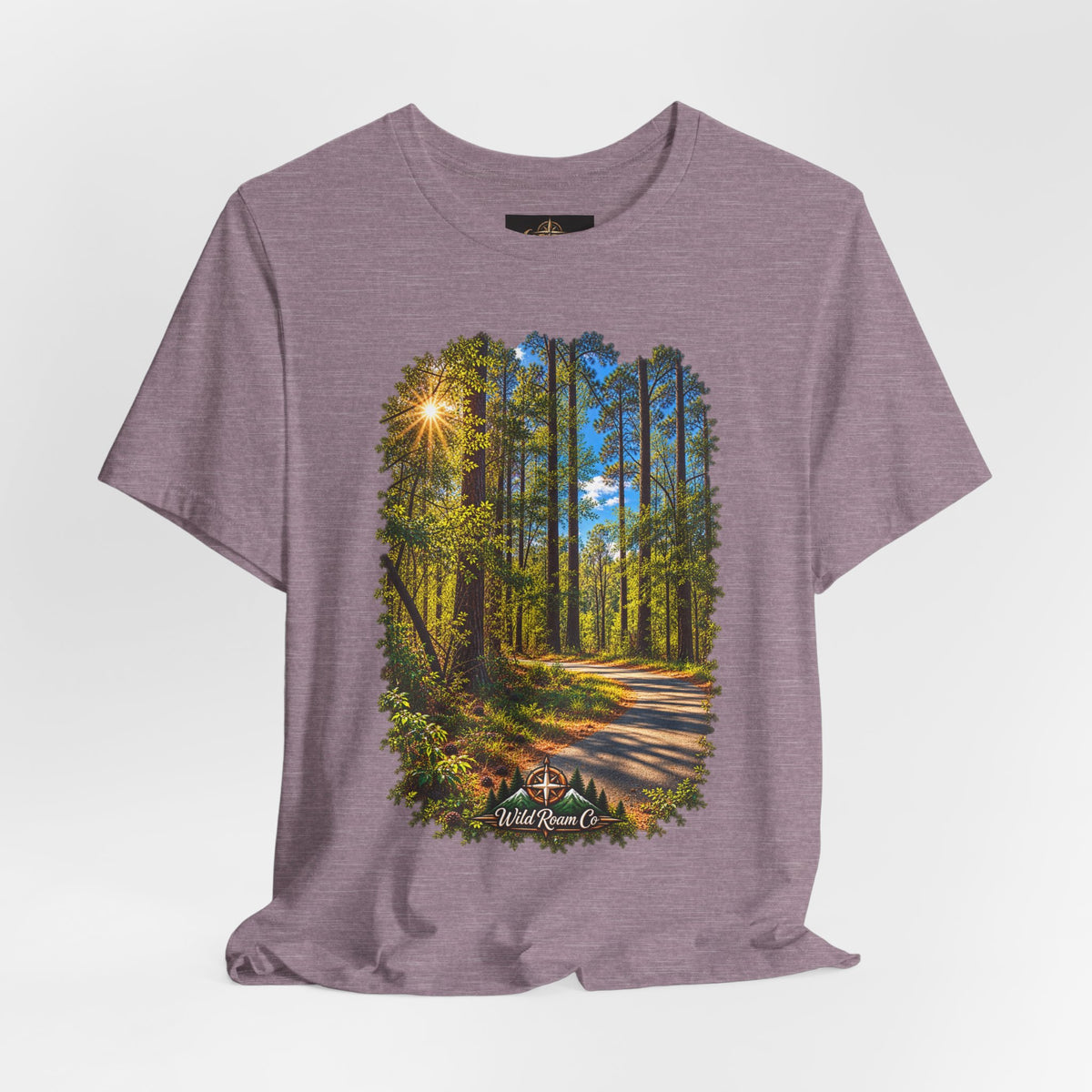 Wild Roam Co Unisex Tee--Matt 7:14 Forest Path