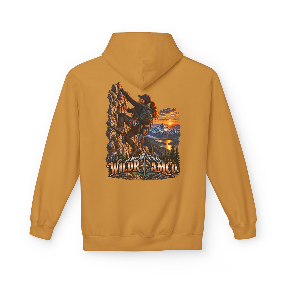 Women's Wild Roam Co. Climber Hoodie — Outdoor Adventure Graphic Pullover