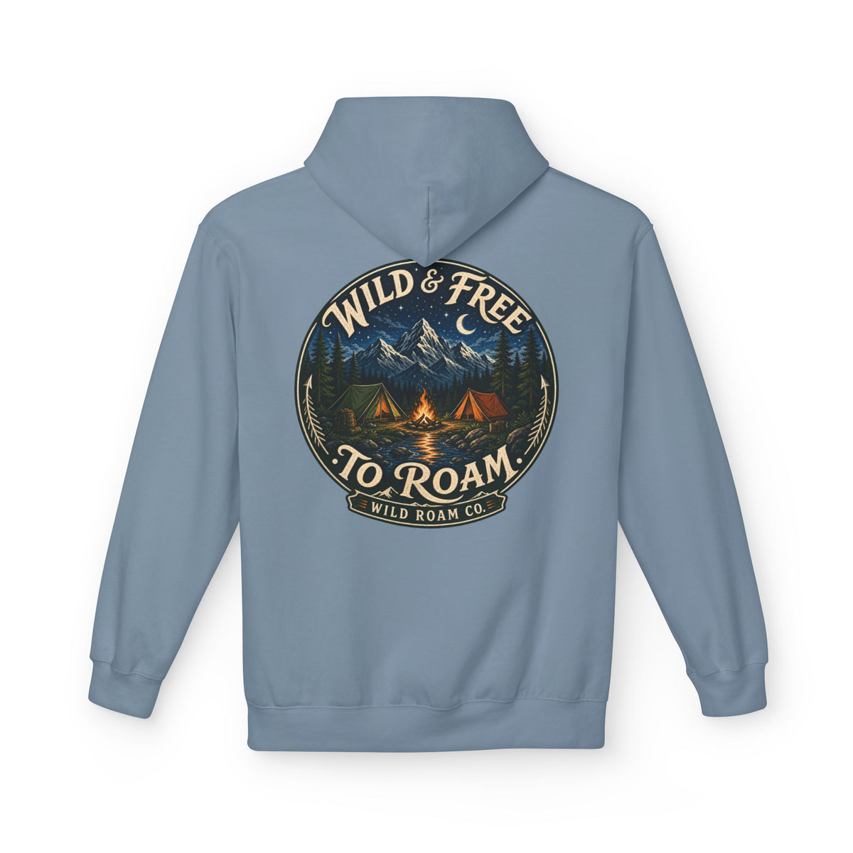 Wild & Free Hoodie — Wild Roam Co Camping Adventure Pullover