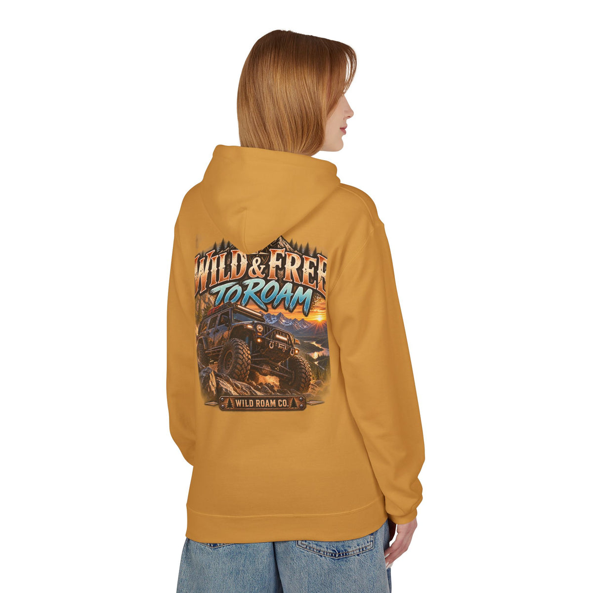 Roam Wild Off‑Road Hoodie – "Wild & Free to Roam" 4x4 Adventure Pullover