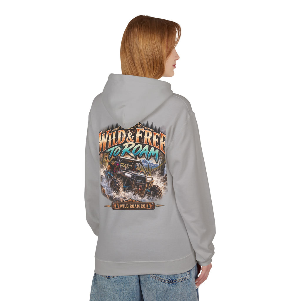 Wild Roam Co. Hoodie — Vintage Outdoor Compass Sunset Pullover