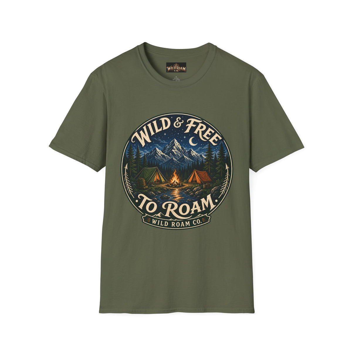 Wild & Free To Roam Camping T-Shirt