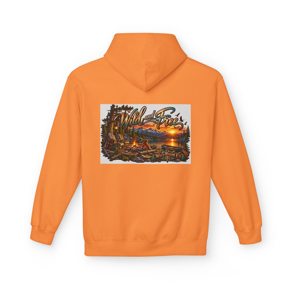 Wild & Free Camping Hoodie — 'Wild & Free to Roam' Outdoor Adventure Pullover