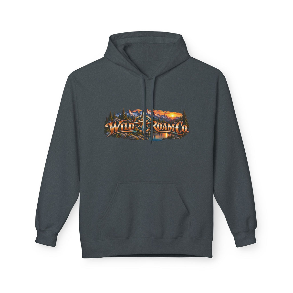 Women's Hoodie - 'Wild Roam Co.' Scenic Christian Campfire Hoodie with Aurora Psalm Design