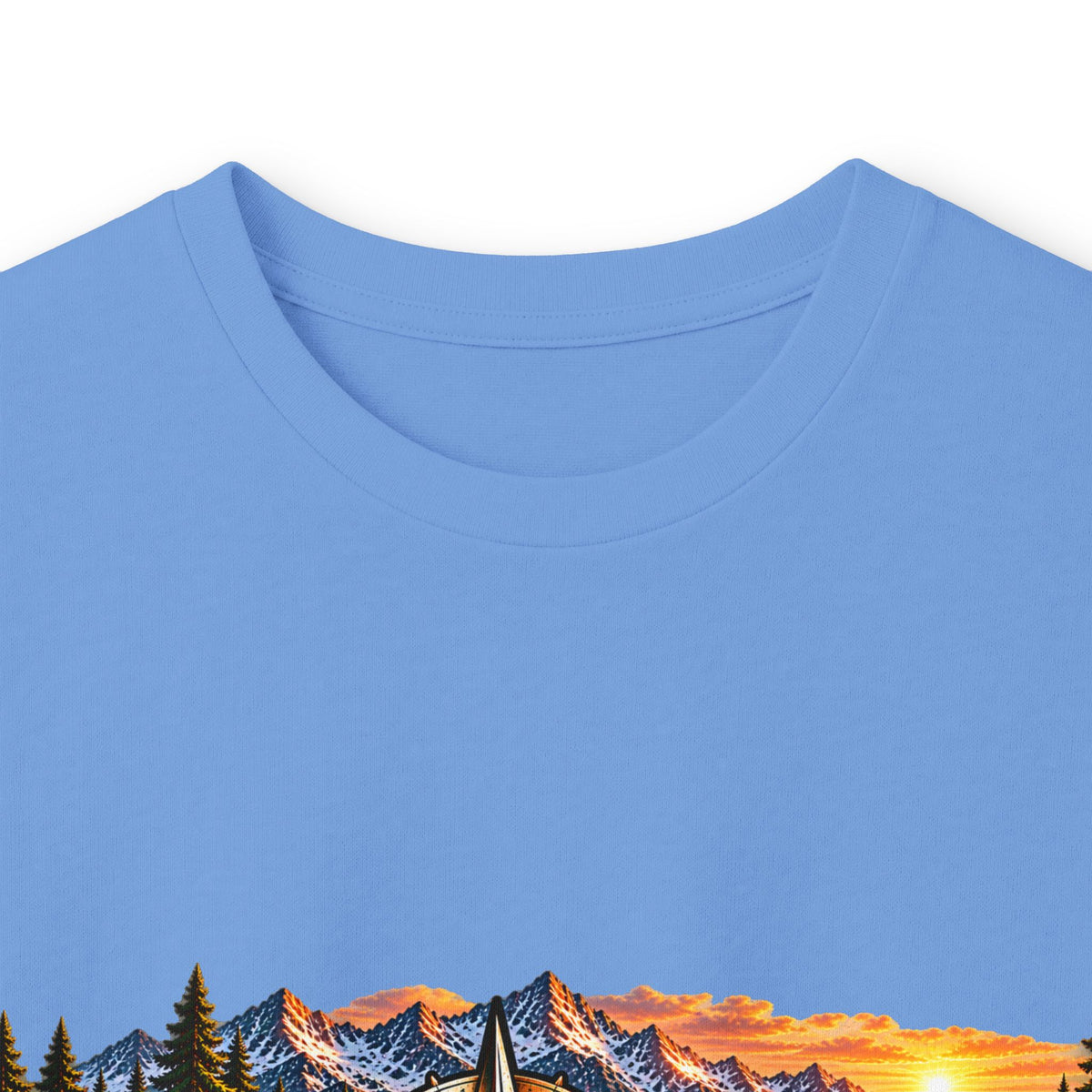 Long Sleeve Tee - "Wild + Roam Co." Faith Logo Sunset Graphic with Acts 13:47 Scripture Back