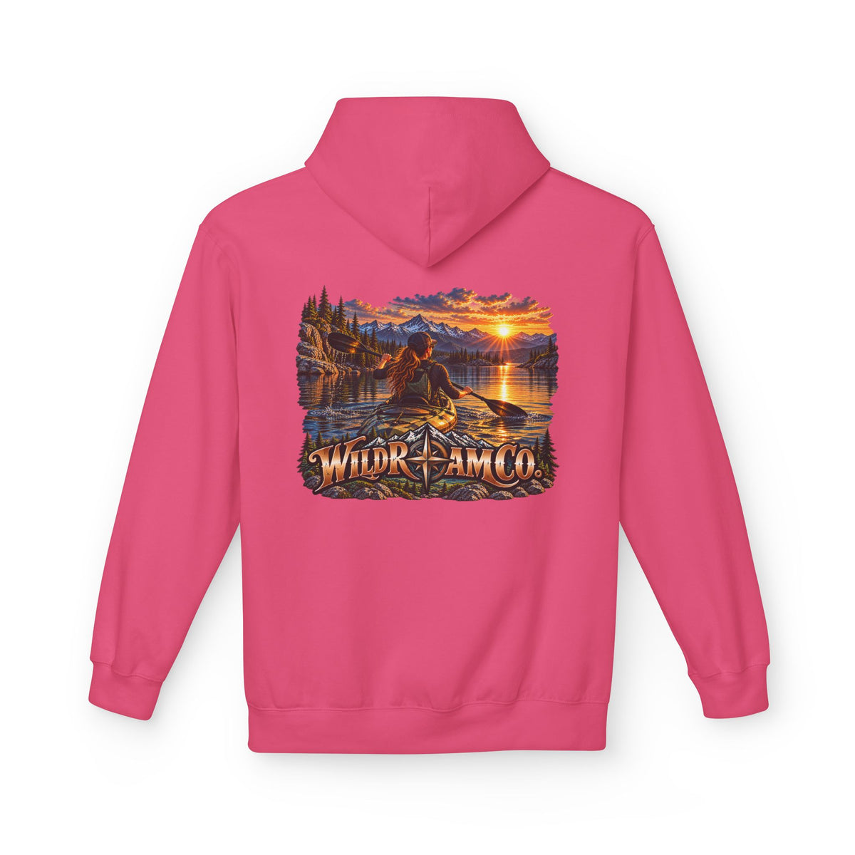 Wild Roam Co. Women's Sunset Kayak Hoodie — Outdoor Adventure Pullover