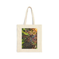 Canvas Tote Bag — Inspirational Spiderweb Nature Quote Tote