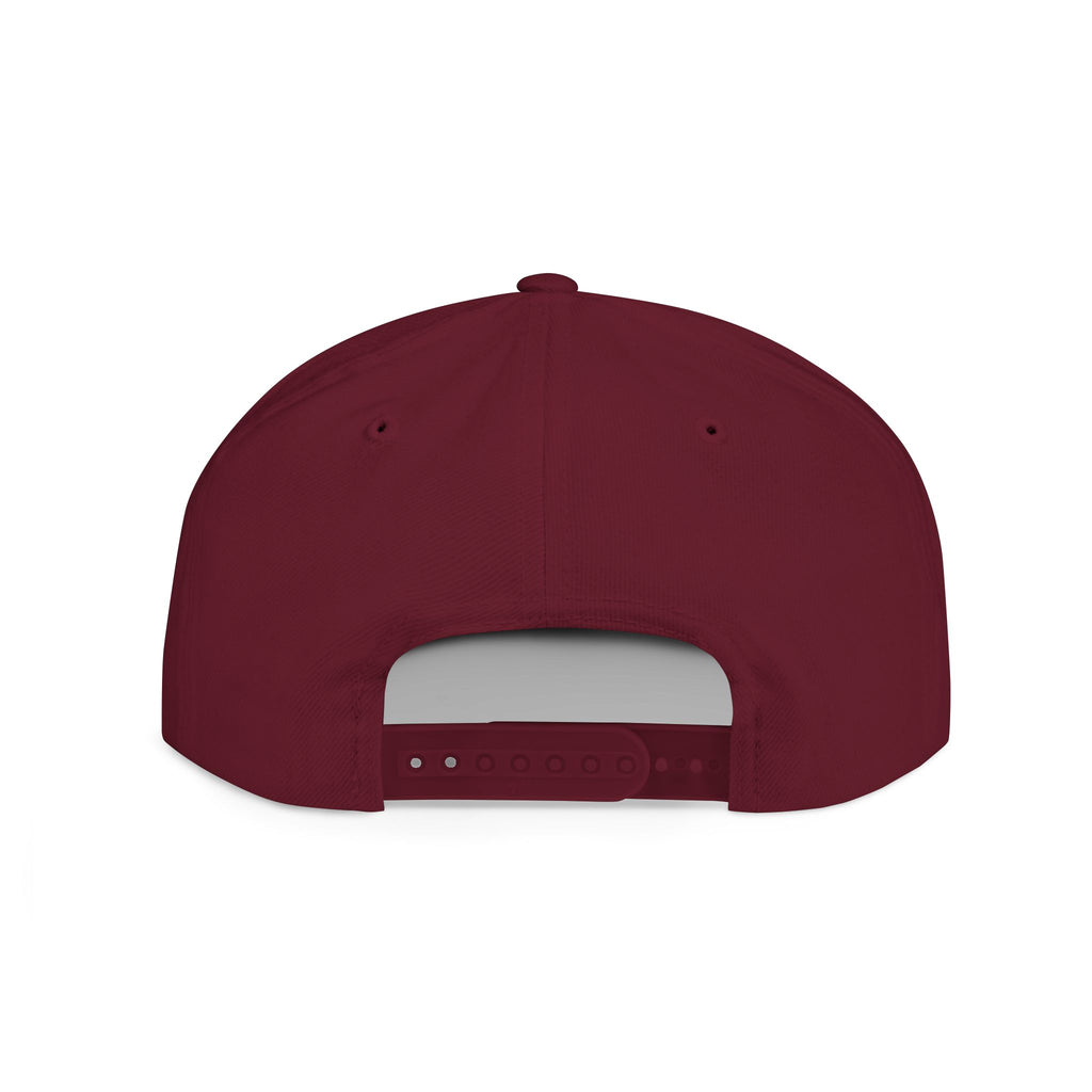 Snapback Hat — Mountain Sunrise 'Wander & Roam' Embroidered Flat Bill