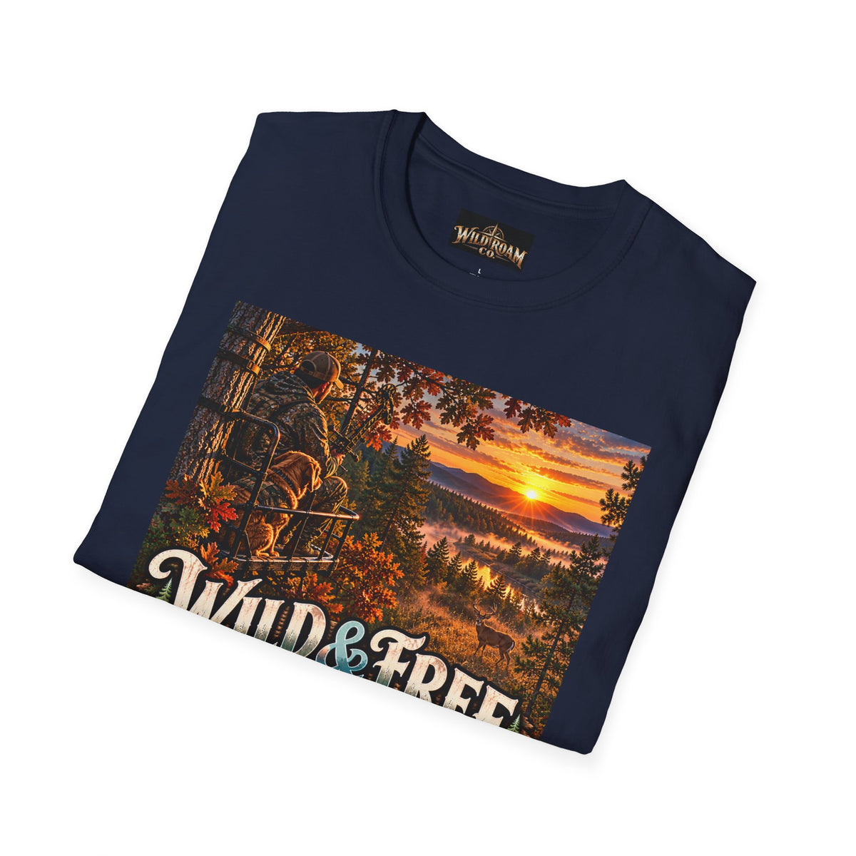 Wild & Free To Roam T-Shirt — Outdoor Nature Sunset Graphic Tee