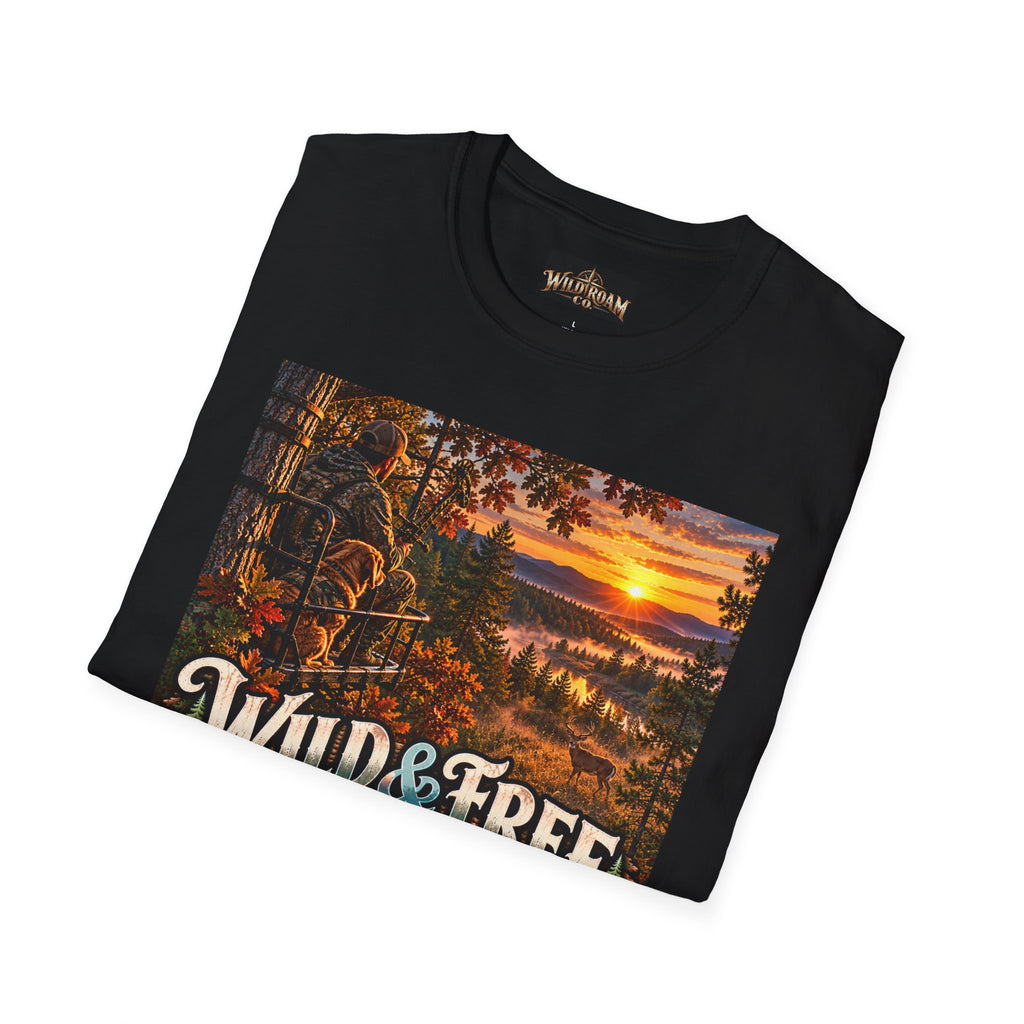 Wild & Free To Roam T-Shirt — Outdoor Nature Sunset Graphic Tee