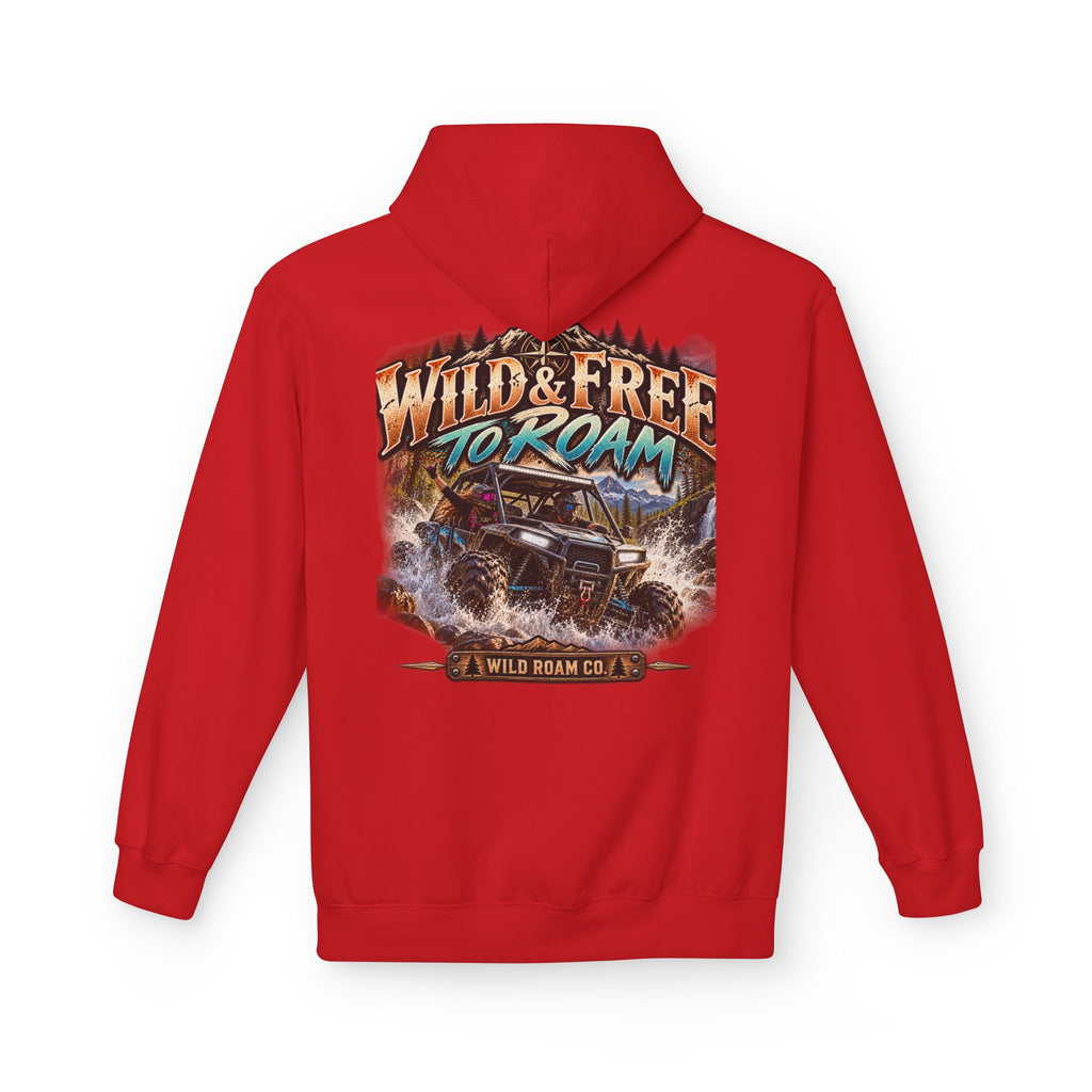 Wild Roam Co. Hoodie — Vintage Outdoor Compass Sunset Pullover