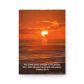 Sunset Scripture Journal — Psalms 29:11 Hardcover Lined Notebook
