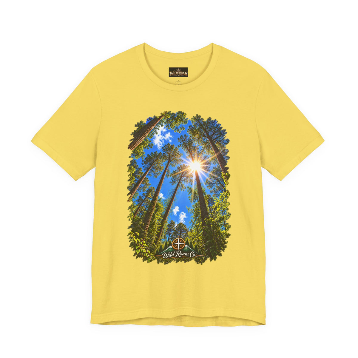 Wild Roam Co. Unisex Tee--Psalms 121:2 Sunny Trees