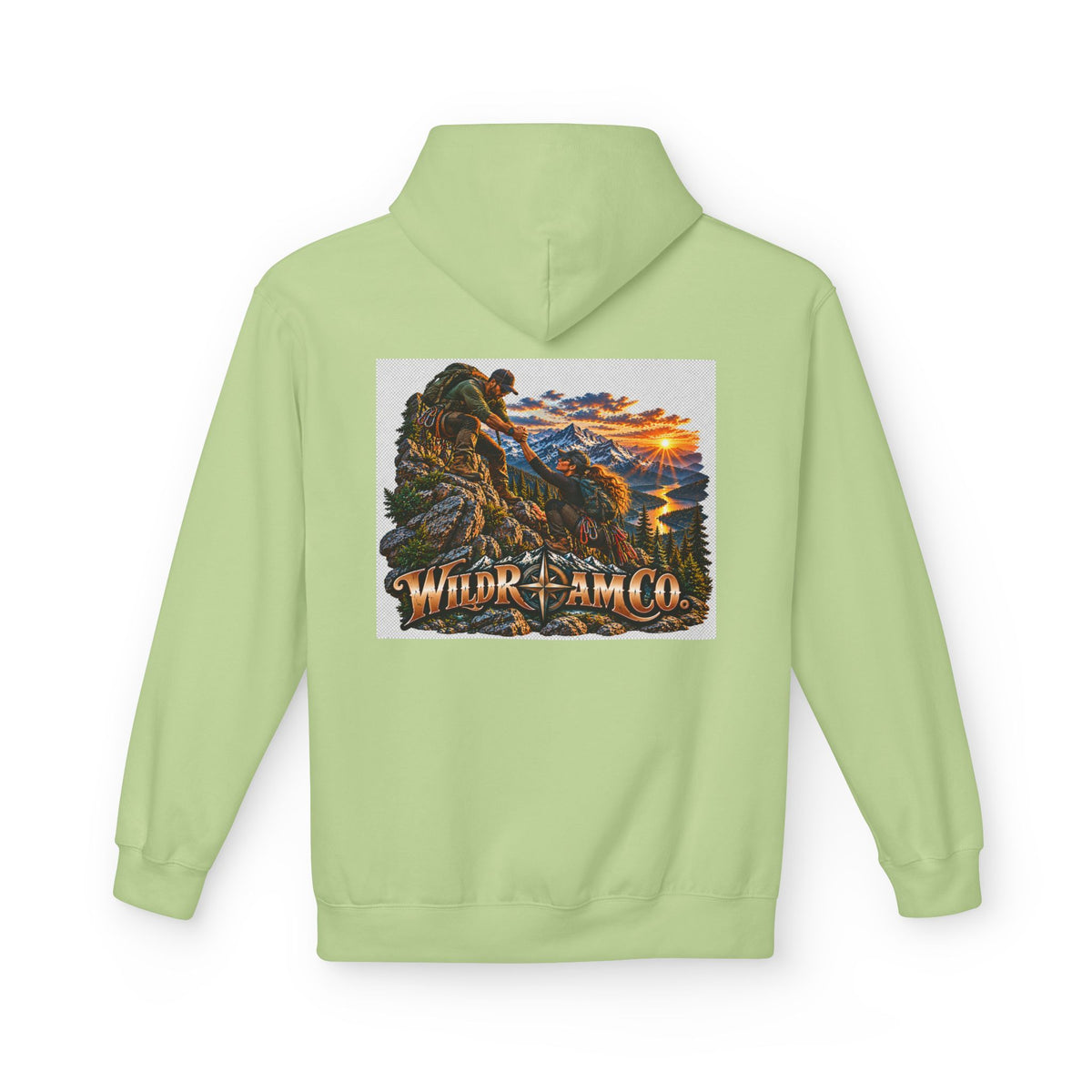 Wild Roam Co. Couple Vintage Mountain Climb Graphic Hoodie