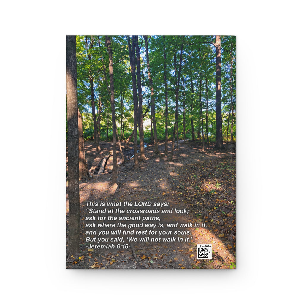 Inspirational Woodland Journal — Jeremiah 6:16 Lined Hardcover