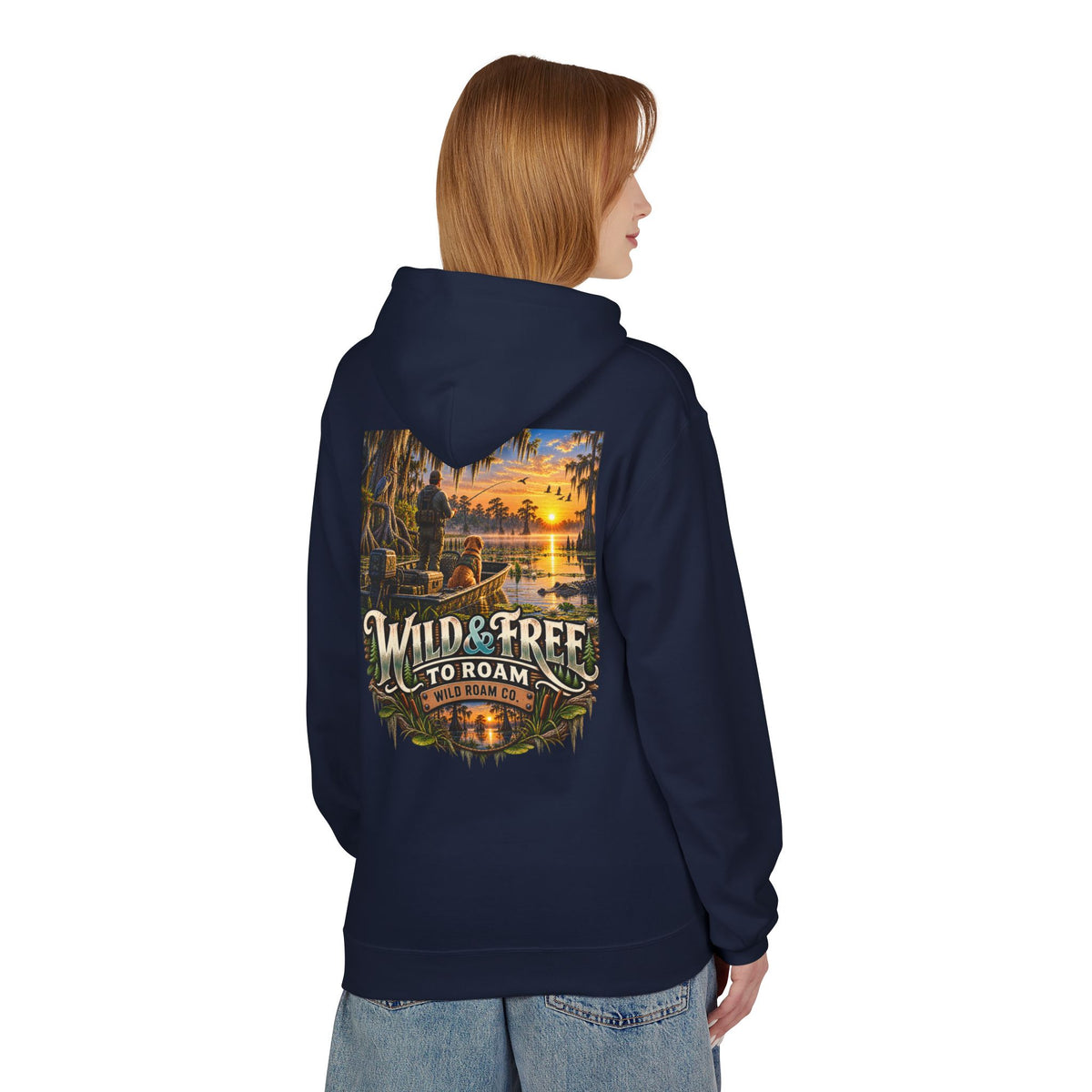Wild & Free Hoodie — Wild & Free To Roam Bayou Adventure Graphic Pullover