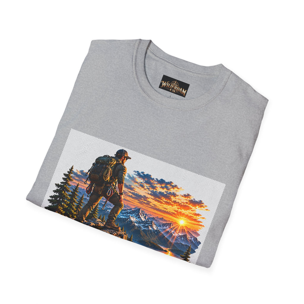 Men's Peak Sunset Graphic Tee--Wild Roam Co Mountain Sunset Tee