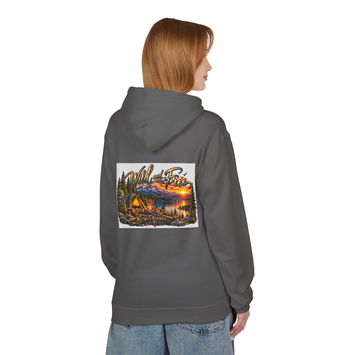Wild Roam Co— "Wild & Free to Roam" Camping Graphic Hoodie