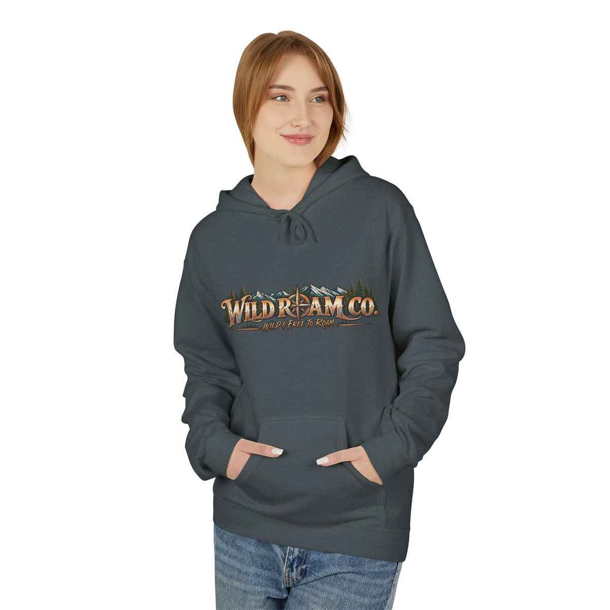 Women's Wild Roam Co. Climber Hoodie — Outdoor Adventure Graphic Pullover