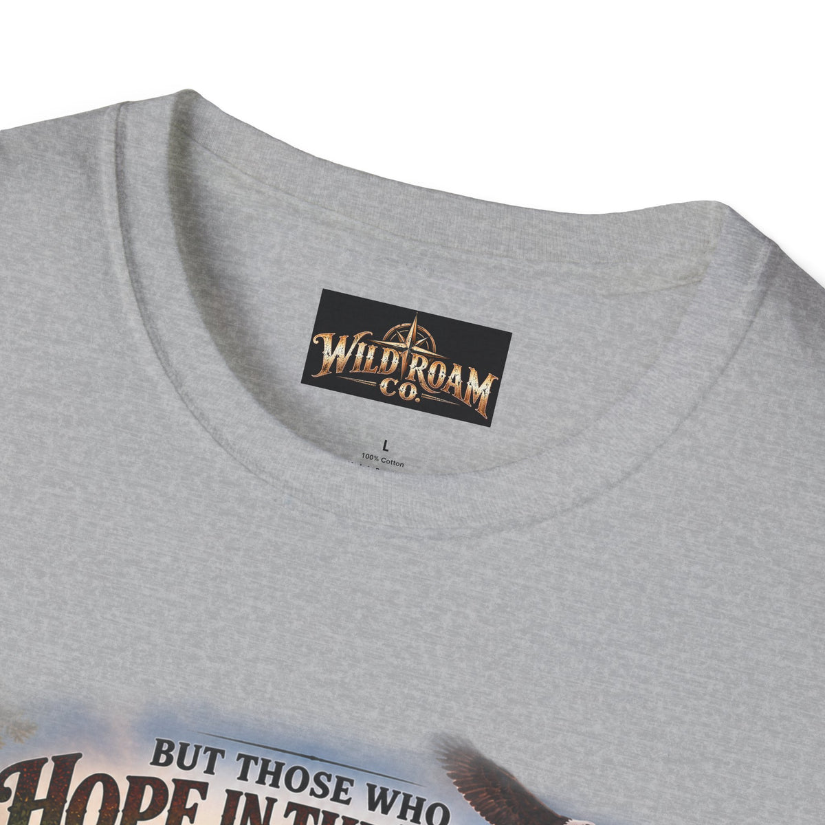 Men's Christian Hiking T-Shirt — "Those Who Hope in the Lord Will Renew Their Strength" Inspirational Faith Tee