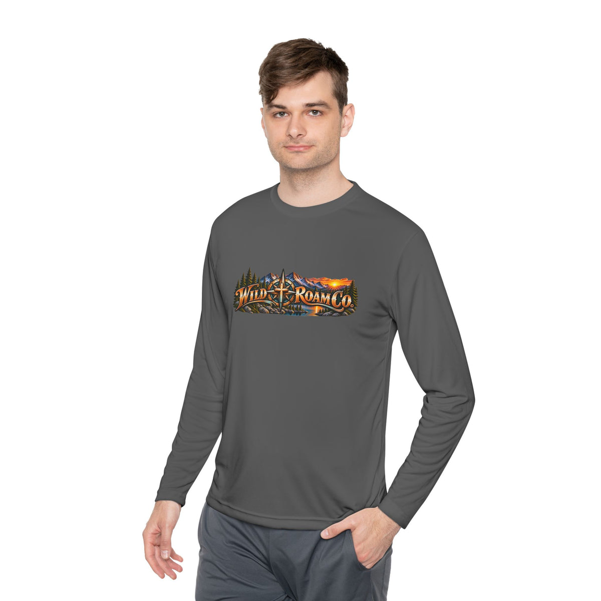 Men's Wild Roam Co. Faith Logo Scene Long Sleeve Tee