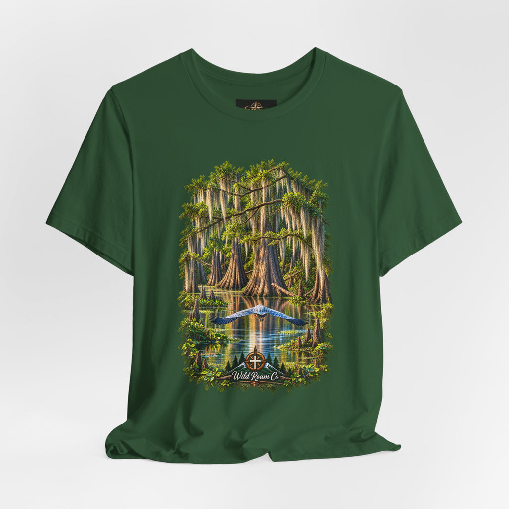 Wild Roam Co Unisex Tee-- Isaiah 40:31 Bayou Bird