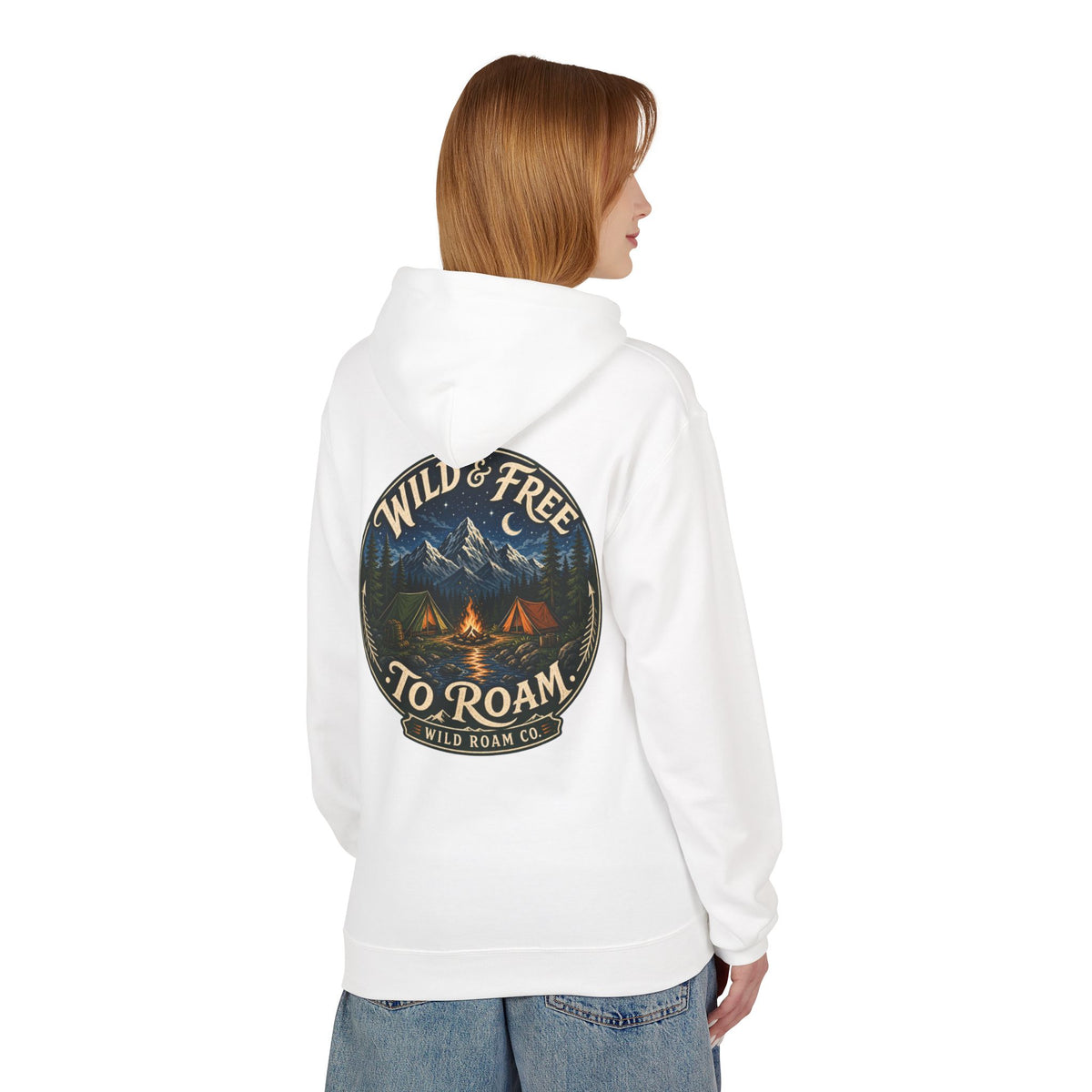 Wild & Free Hoodie — Wild Roam Co Camping Adventure Pullover
