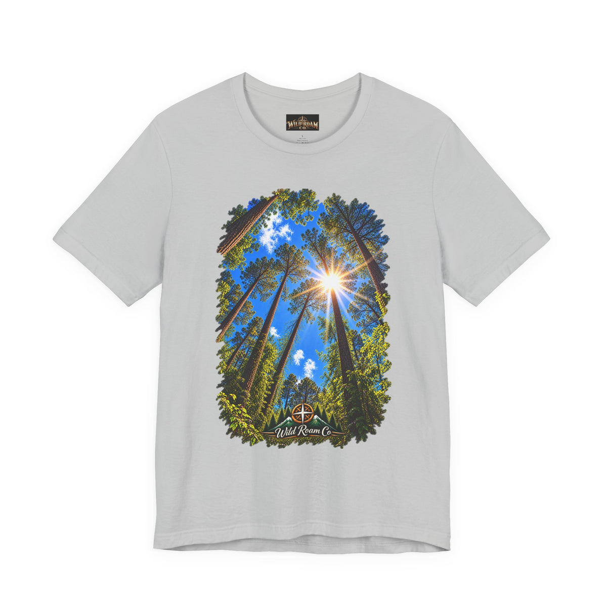 Wild Roam Co. Unisex Tee--Psalms 121:2 Sunny Trees