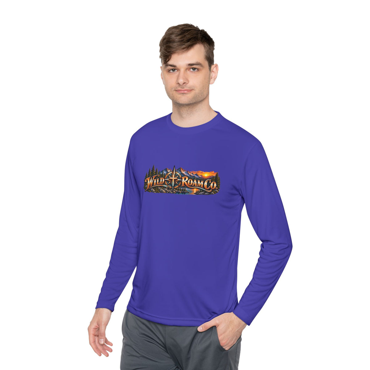 Men's Wild Roam Co. Faith Logo Scene Long Sleeve Tee