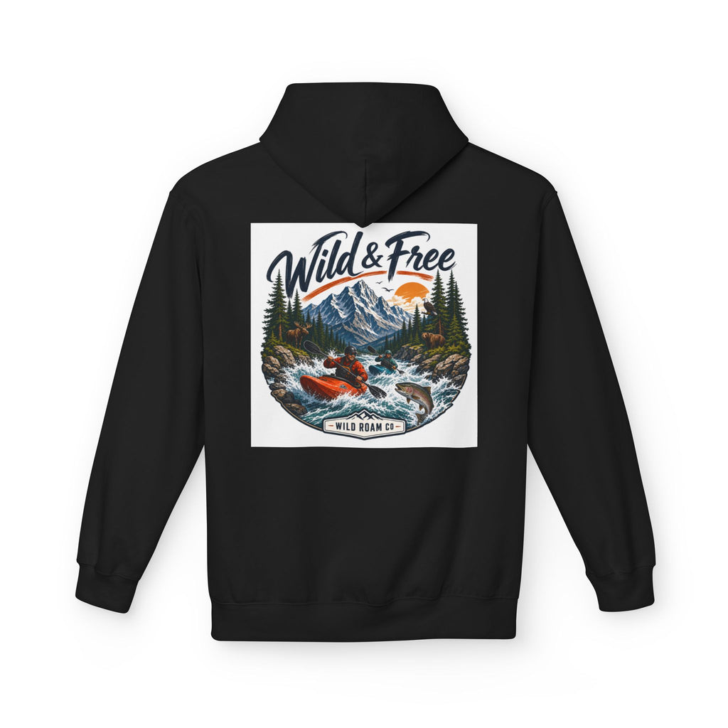 Wild & Free Kayaking Hoodie — Adventure Outdoor Graphic Pullover