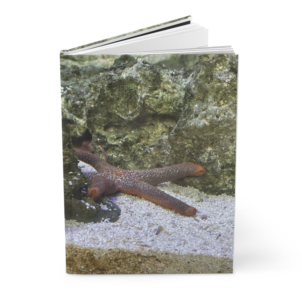 Sea Star Hardcover Journal — Ocean Nature Photography Lined Notebook