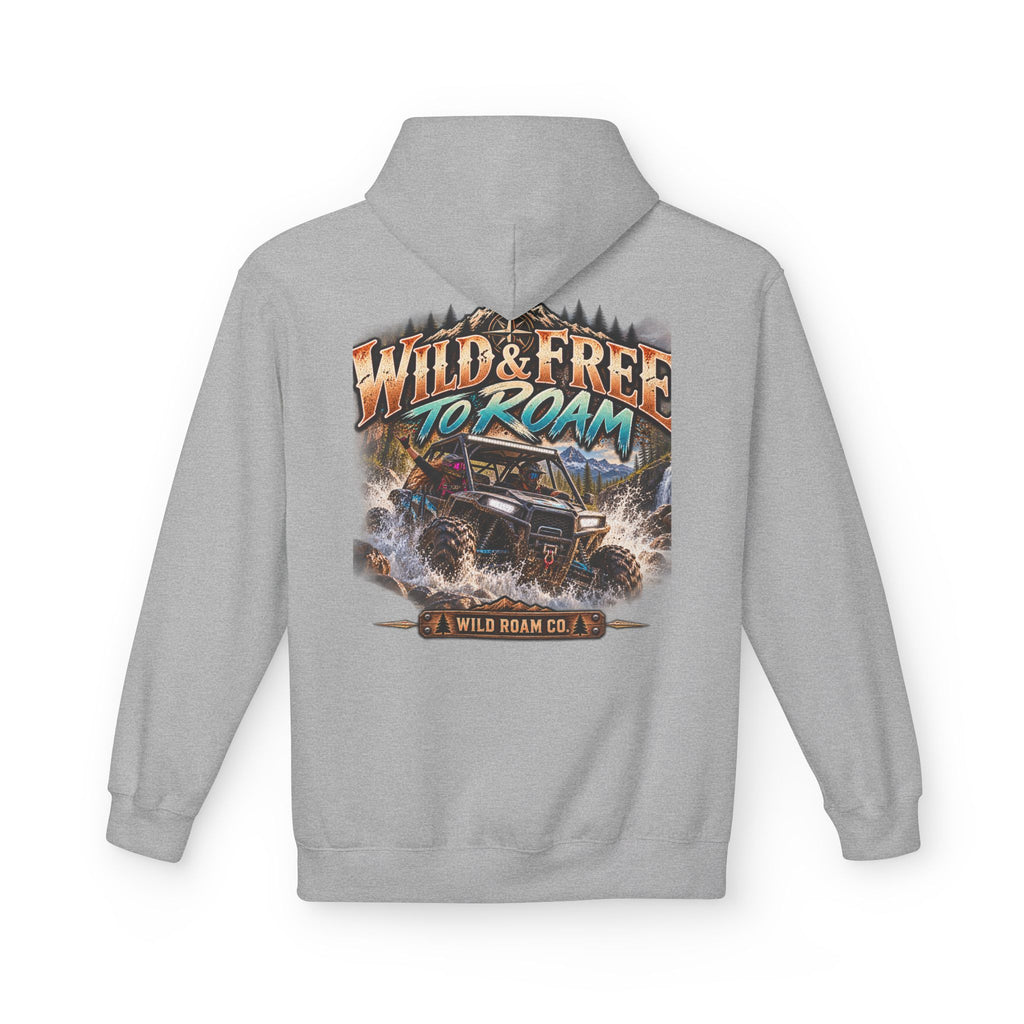 Wild Roam Co. Hoodie — Vintage Outdoor Compass Sunset Pullover