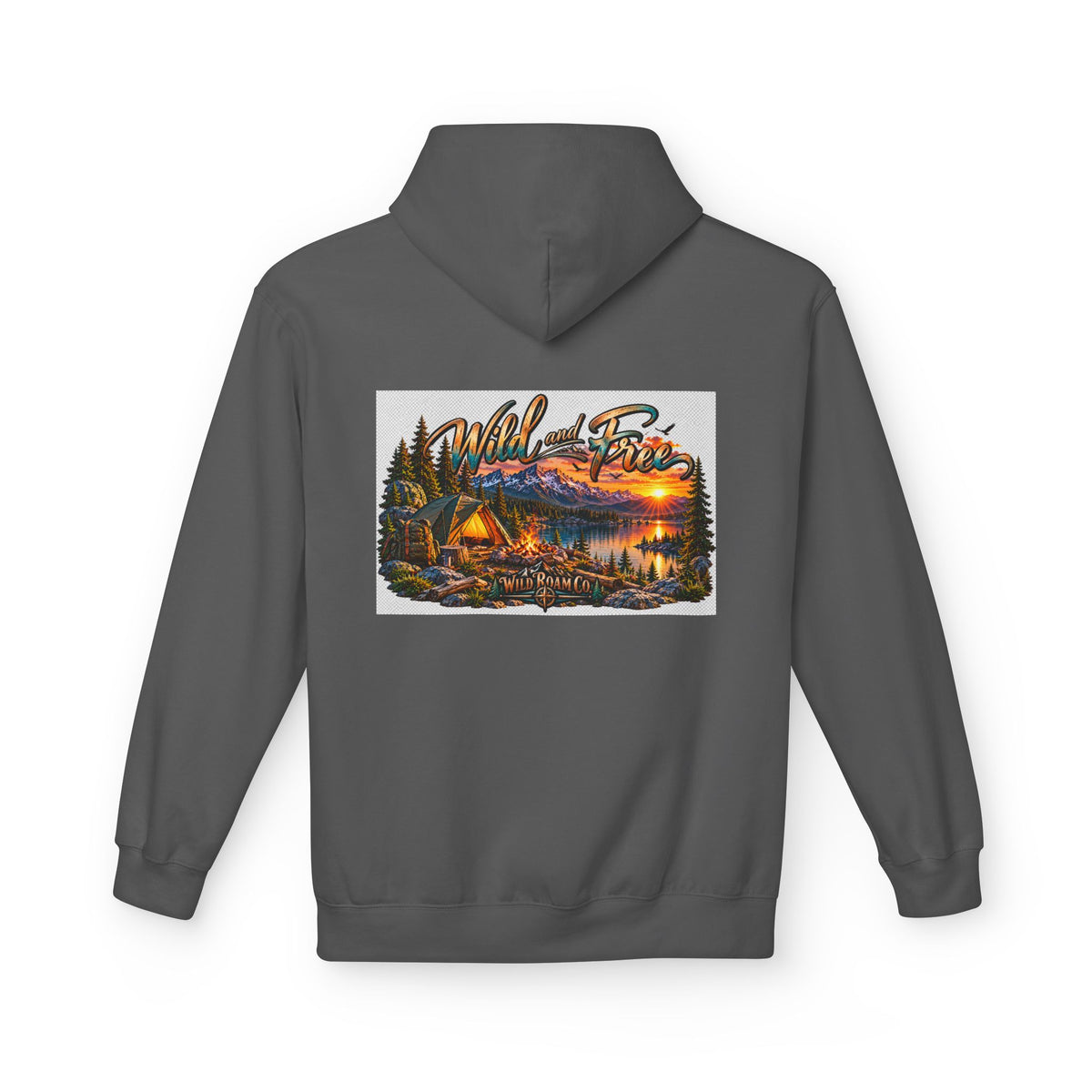 Wild Roam Co— "Wild & Free to Roam" Camping Graphic Hoodie