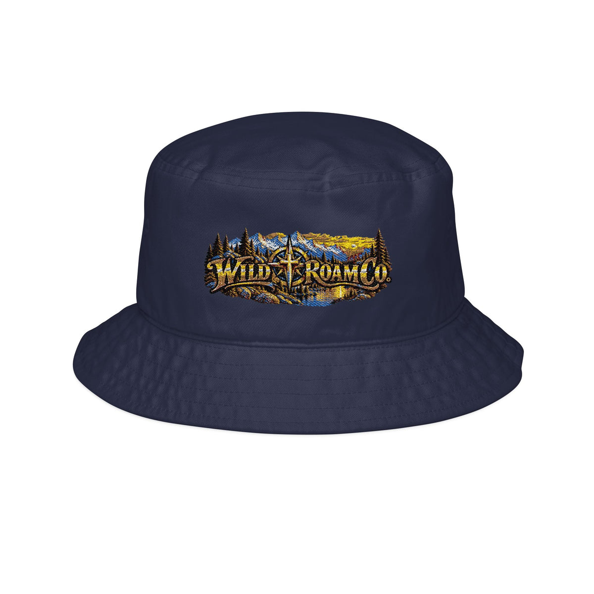 Bucket Hat — Wild Roamer Mountain Embroidered Outdoor Travel Hat