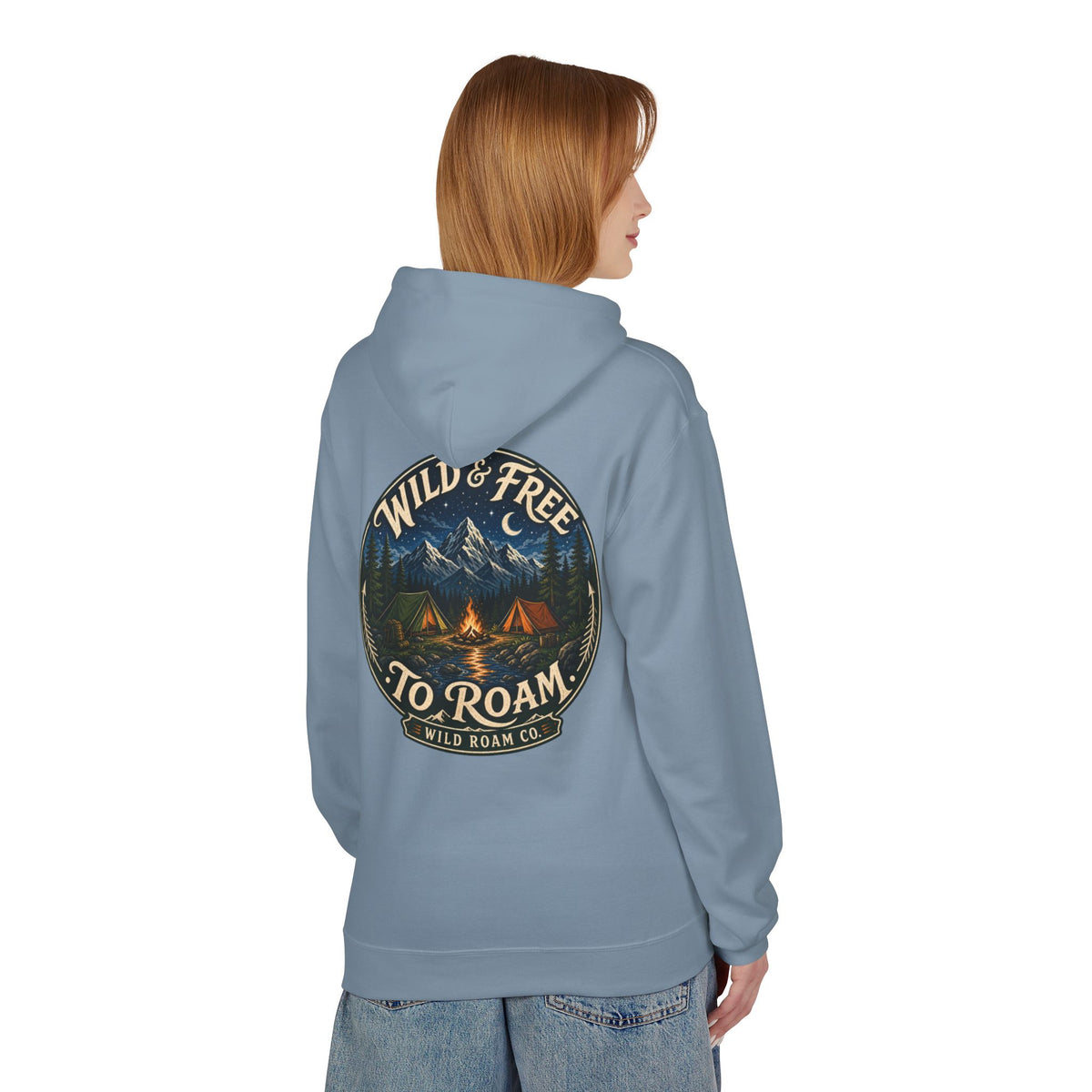 Wild & Free Hoodie — Wild Roam Co Camping Adventure Pullover